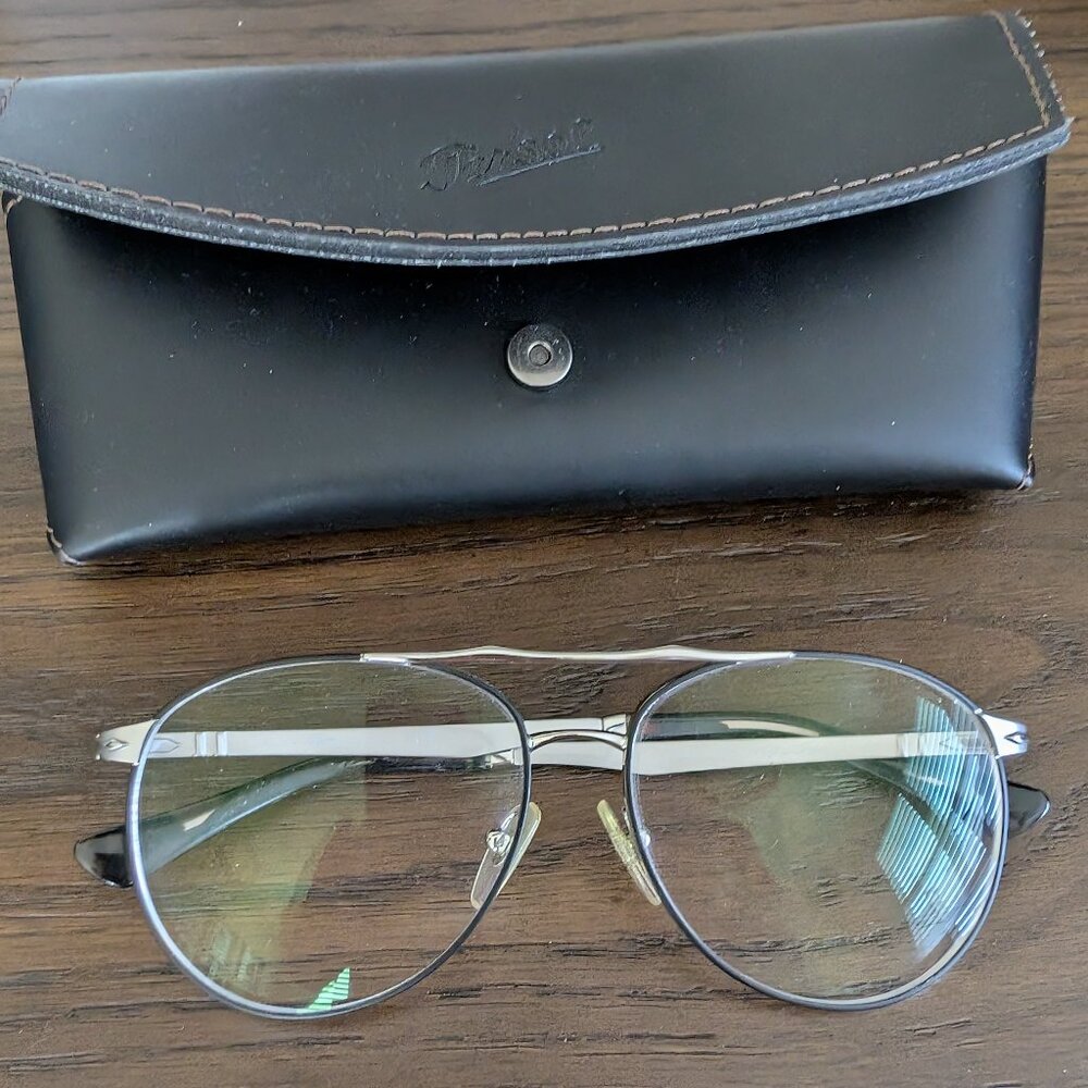 Persol PO 2453V 57 Eyeglasses 518 Silver